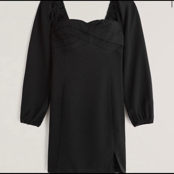 abercombie & fitch black mini dress | worn once - Picture 2 of 3